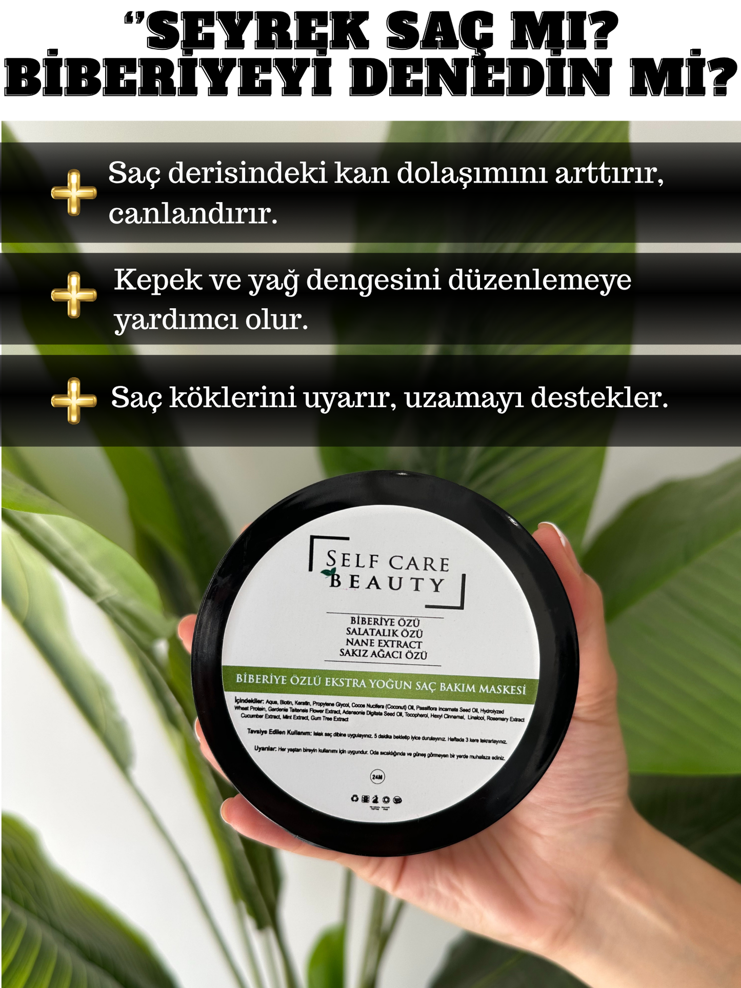 Biberiye Özlü Ekstra Yoğun Saç Bakım Maskesi
