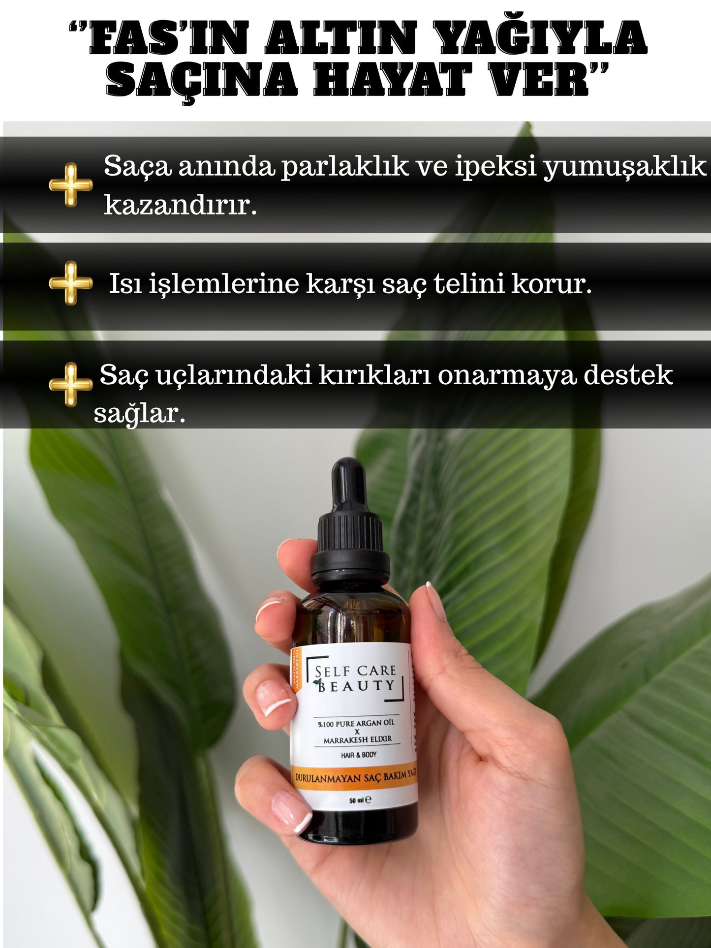 Durulanmayan Saç Bakım Yağı X Marrakesh Oil