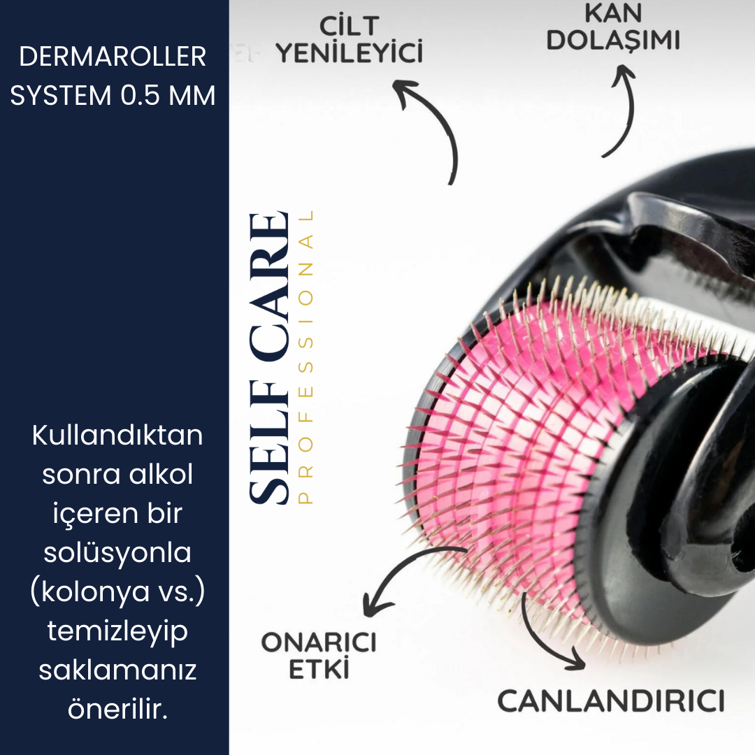 Titanyum Uçlu 0.5 mm Dermaroller (540 İğneli)