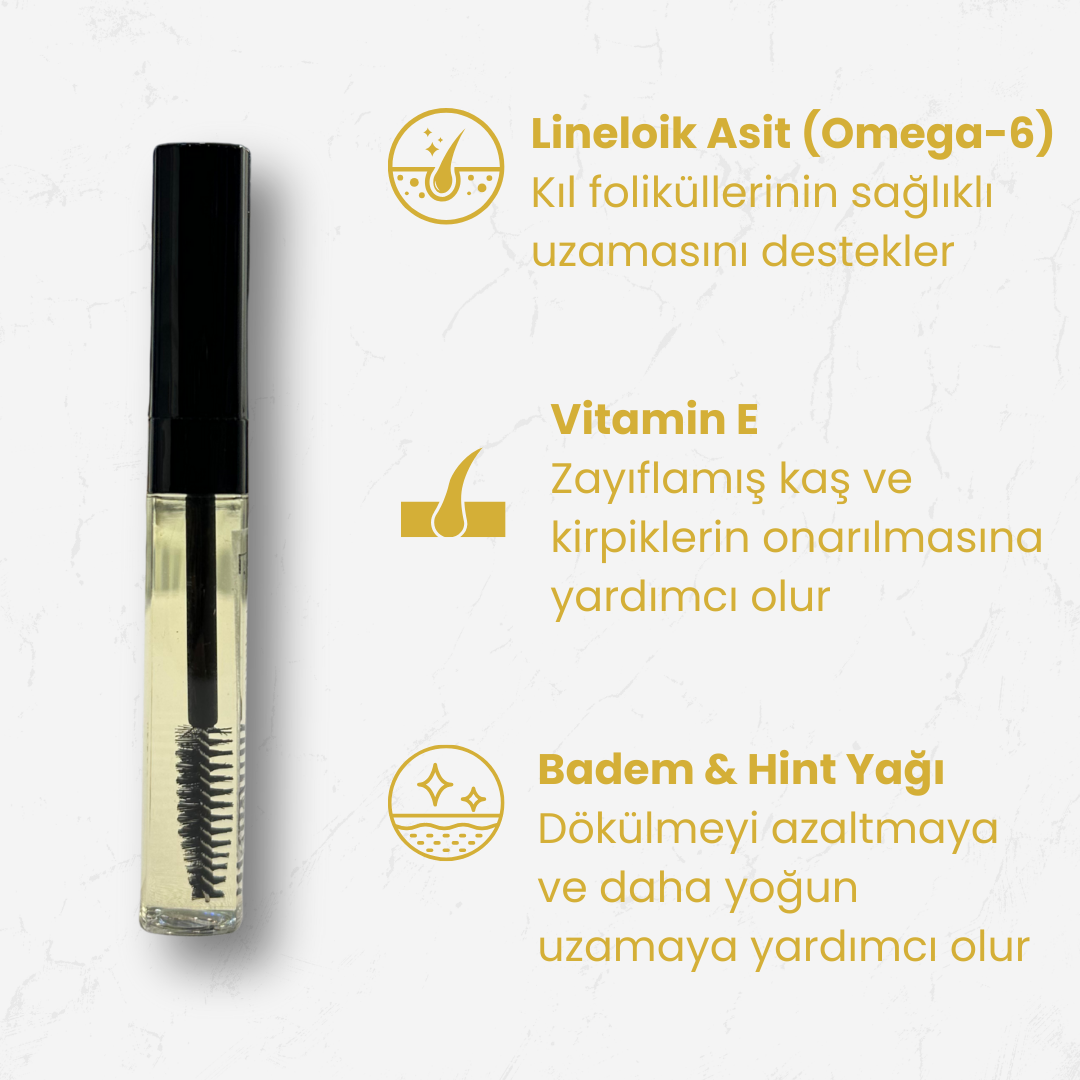 5'li Güç Yağ Kompleksi - Kaş & Kirpik Serumu