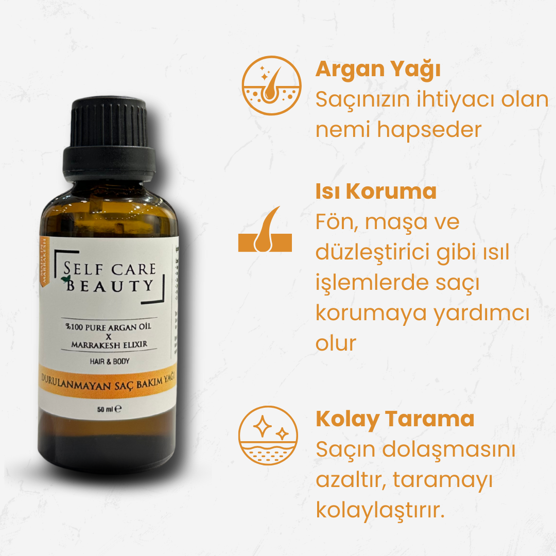 Durulanmayan Saç Bakım Yağı X Marrakesh Oil