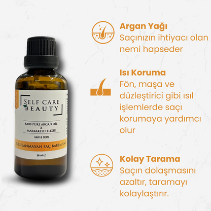 Durulanmayan Saç Bakım Yağı X Marrakesh Oil