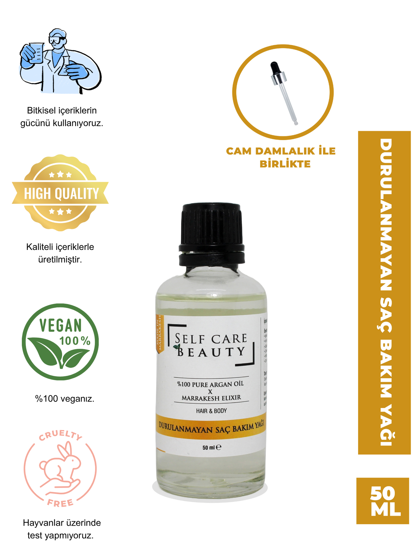 Durulanmayan Saç Bakım Yağı X Marrakesh Oil